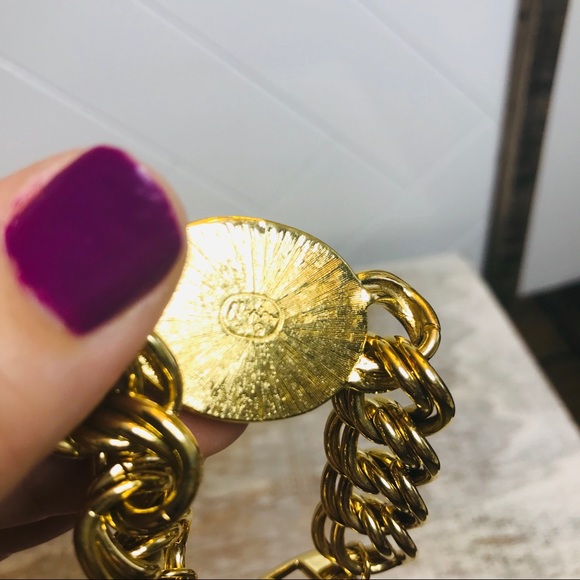 Vintage Napier Chain Link Pearl Bracelet - Picture 5 of 7